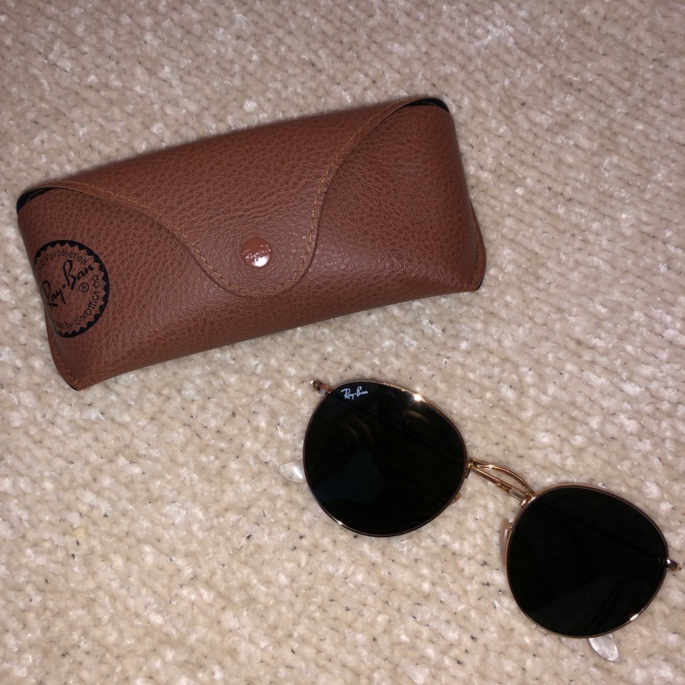 Round metal classic ray ban sunglasses